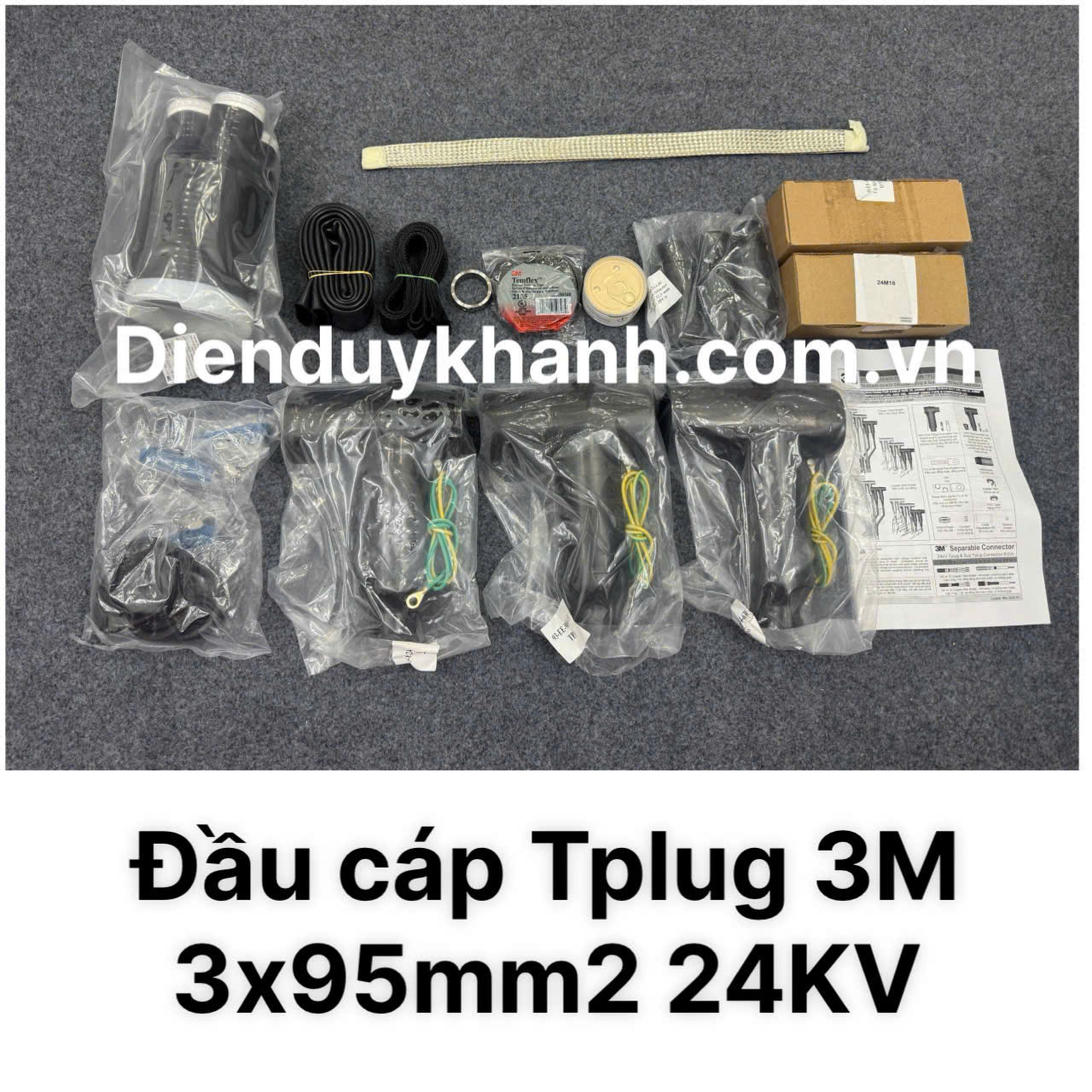ĐẦU CÁP TPLUG 24kV 3x1Cx95 (3x95mm2) 3M CHÍNH HÃNG GIÁ RẺ